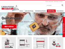 Tablet Screenshot of labexchange-service.com